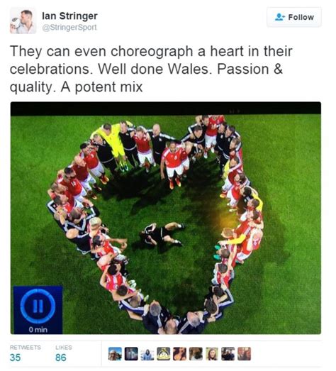 Wales Team Celebrate Historic Euro 2016 Victory Over Belgium By Leading