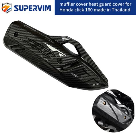 Supervim Motorcycle Honda Click Pcx Muffler Cover Heat Guard