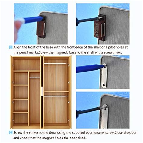 12pack Magnetic Door Catch 15lb High Magnetic Plastic Heavy Duty