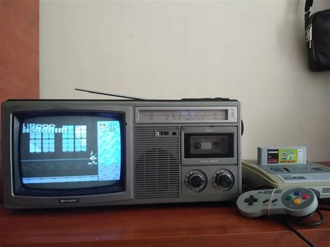 Tv Magnetofon Telewizor Radio Retro Sharp P G