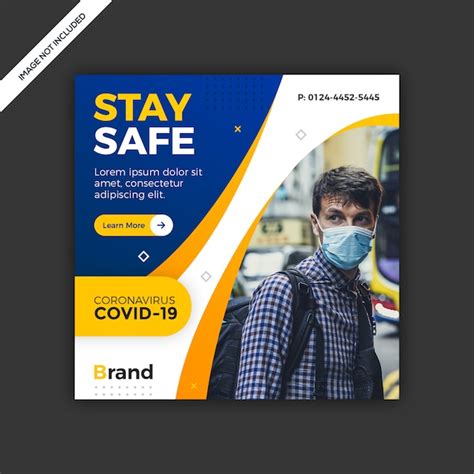 Premium Psd Virus Social Media Post Template Design