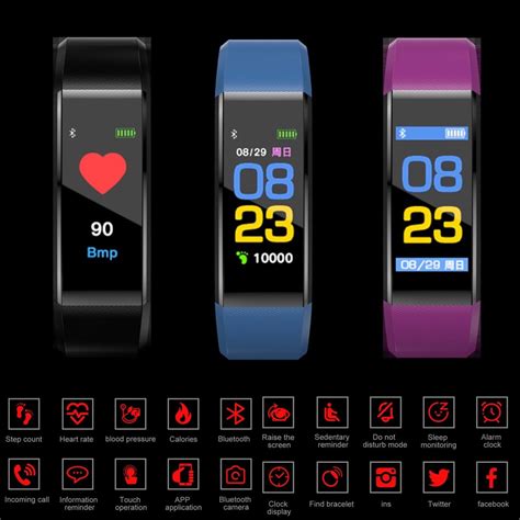 ID115 Plus hr Smart Sport Pulseira Pulseira Tracker Sleep Frequência