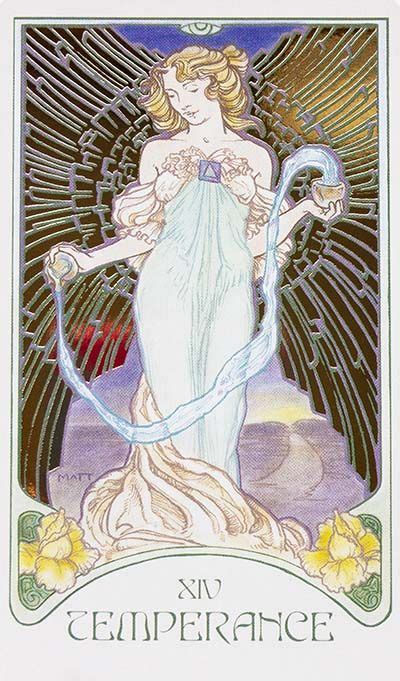 Temperance Tarot Art Nouveau