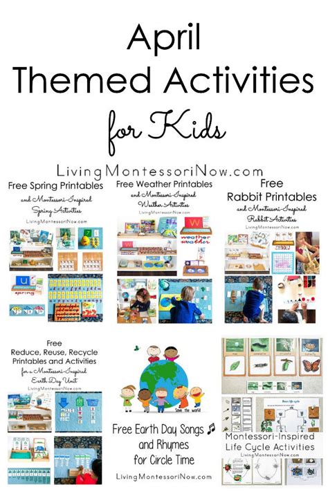 April Themed Activities for Kids