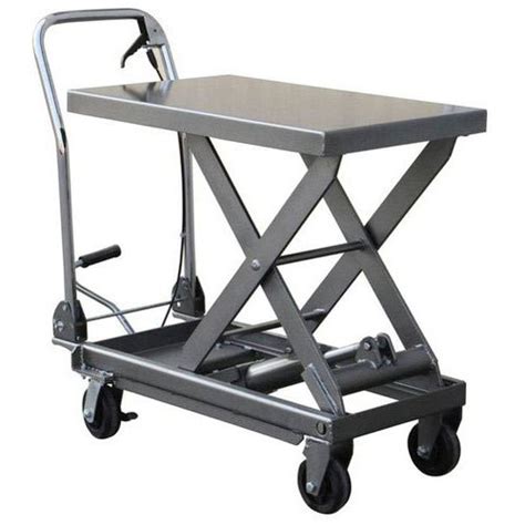 Mild Steel Hydraulic Lifting Trolley Loading Capacity Kg At