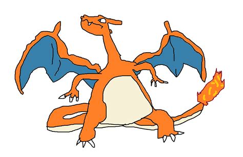 the charmander evolution line drawn terribly in ms paint : r/pokemon