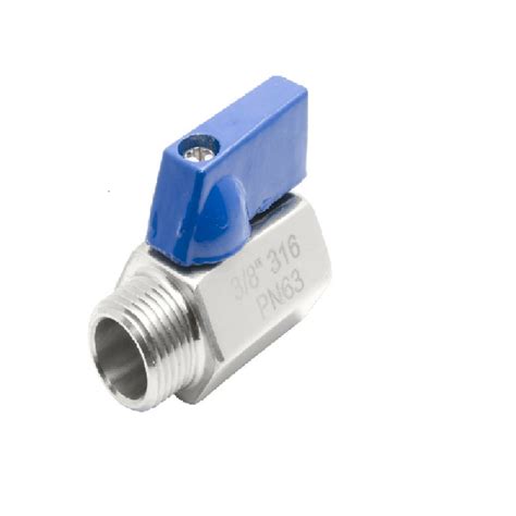 Stainless Steel Mini Ball Valves 3 8 Npt Female X Male Thread Toolots