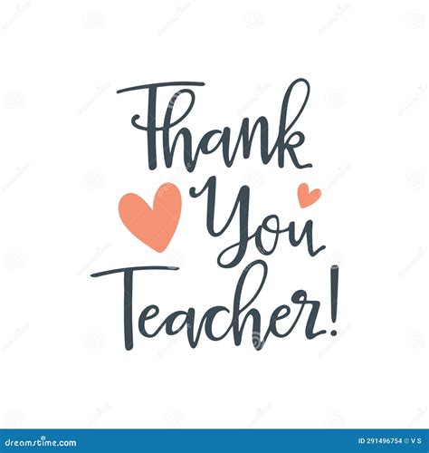 Thank You Teachers Black Typography Design T Card For Teachers Day Cartoon Vector