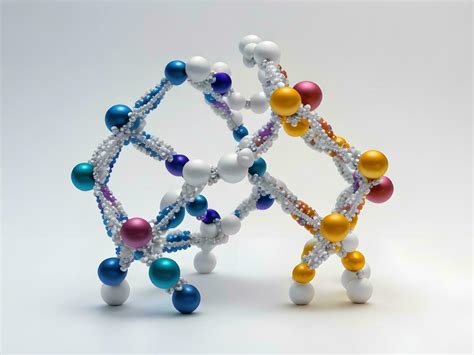 Concept Design 3d Render Of Molecular Dna Structure On White