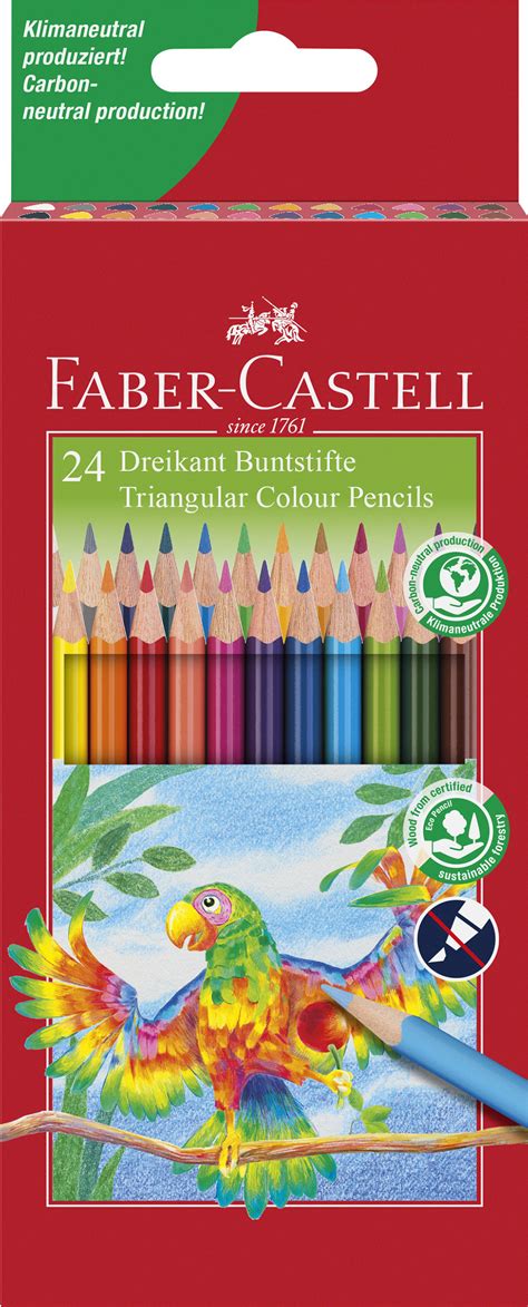 Faber Castell Triangular Colour Pencil Box Of The