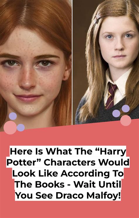 What Would The Harry Potter Characters Look Like According To Books Harry Potter Characters