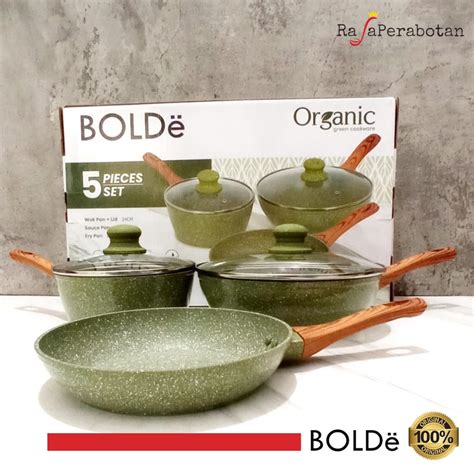 Jual BOLDe Organic Cookware Set 5Pcs Anti Lengket Original Shopee