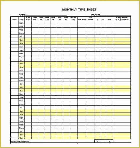 Free Excel Timesheet Template Multiple Employees Of 15 Time Card Calculator Templates