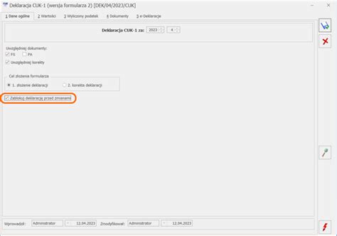 Jak W Programie Comarch Erp Optima Utworzy Deklaracj Cuk Oraz