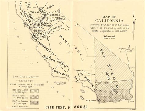 County Boundary Line Map - San Diego History Center | San Diego, CA | Our City, Our Story