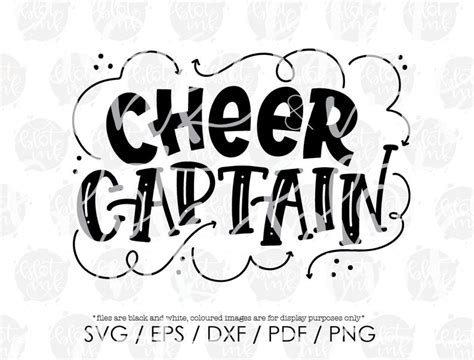 Cheer Captain Svg Cute Girls Cheer Leader Cheering Squad Etsy