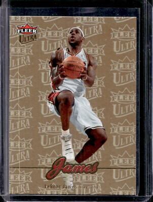 2007 08 NBA Fleer Ultra LeBron James Gold Medallion 28 Cavaliers EBay