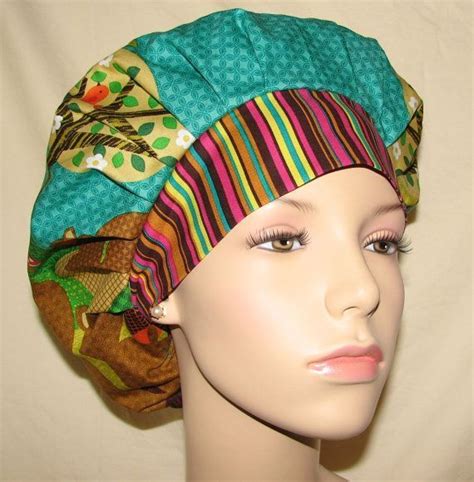 Bouffant Surgical Scrub Hats Nuts For Dinner Forest Scene Scrub