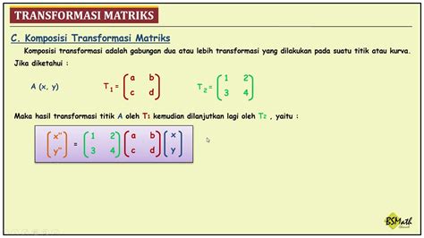 Komposisi Transformasi Matriks Matematika Kelas Xi Youtube