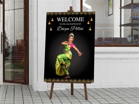 Arangetram Welcome Sign Bharatanatyam Arangetram Welcome Sign Indian