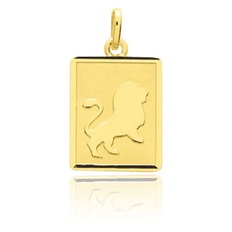 Pendentif Zodiaque Lion Or Jaune 750 Emanessence