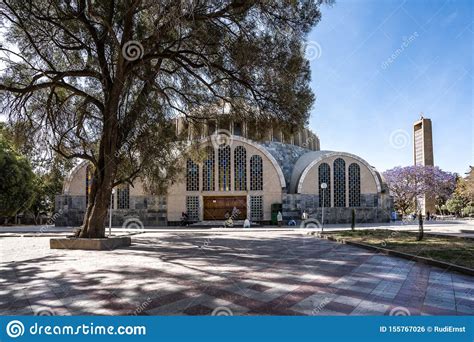 Iglesia De Nuestra Se Ora St Mary De Zion Axum Etiop A Foto De Archivo