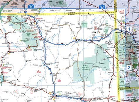 Map of I-90 interstate highway via Washington, Ohio, Massachusetts with ...