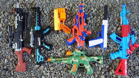 Mencari Tembak Tembakan AK47 Gun Spiderman Gun M16 Gun Nerf Gun Machine