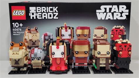 Lego Star Wars The Phantom Menace Brickheadz 40676 Review NEW Set