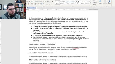 Psy Week Assignment Analyze Physiological Changes During