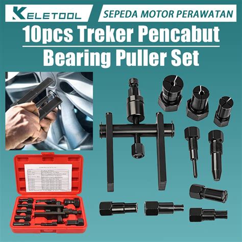 Jual 10pcs 8mm 65mm Bearing Puller Set Motor 2 Rahang Treker Cabut Bearing Dalam Bearing