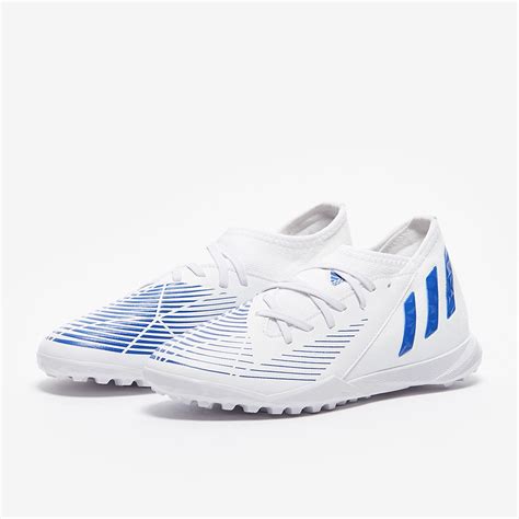 adidas Predator Edge 3 TF para niños Blanco Hi Res Azul Blanco