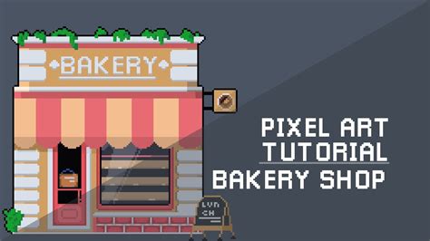 Satisfy Your Pixel Cravings 🍪 Bakery Shop Pixel Art Tutorial 🍰bakery