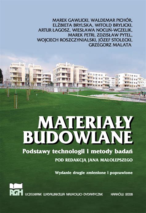 Materia Y Budowlane Wydawnictwo Agh