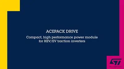 Automotive Power Modules Based On Rd Gen Sic Mosfets Acepack Drive