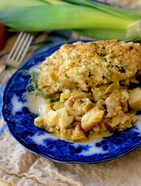 Chicken, Potato and Leek Gratin - Teeny Tiny Kitchen