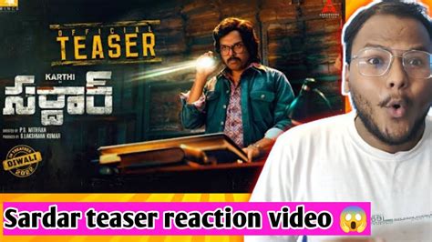 Sardar Telugu Official Teaser Reaction Video Karthi Raashiikhanna