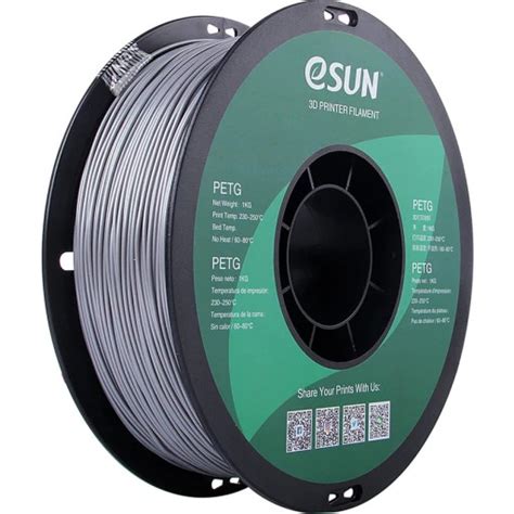 Filament ESUN PETG Transparent Grey 3Dinbox