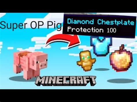 Minecraft But Pigs Drop OP Items YouTube