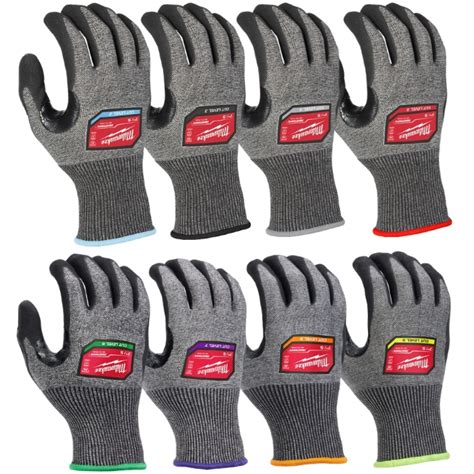 Milwaukee Cut Resistant High-Dexterity Nitrile Dipped Gloves 6-Pack ...