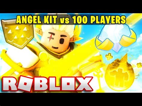 I Used The Angel Kit Against Players Roblox Bedwars Youtube