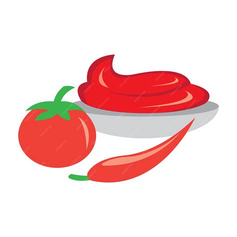 Premium Vector Tomato Sauce Icon Logo Vector Design Template