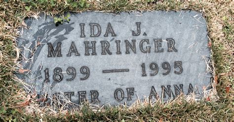 Ida J Tempel Mahringer Find A Grave Memorial