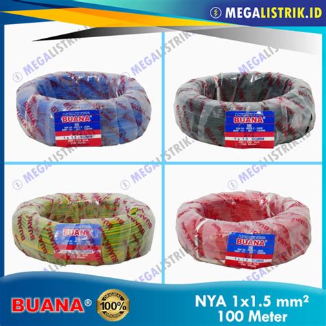 Jual Buana NYA 1 5MM 100 Meter Kabel Listrik Kawat Engkel 1 5 MM