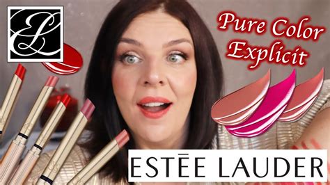 New Estee Lauder Pure Color Explicit Lipstick Swatches Review