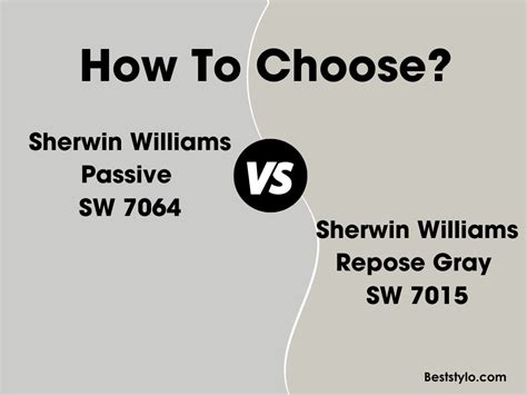 Sherwin Williams Passive Vs Repose Gray Whats The Difference