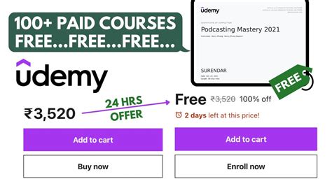 Paid Courses For FREE Only For Few Hours Udemy Free Courses