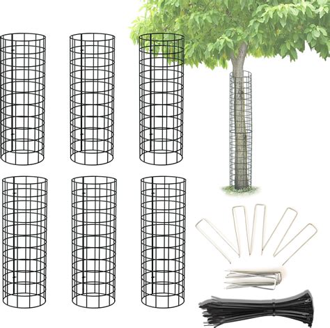 Amazon 6 Pack Steel Tree Trunk Protectors With Zip Ties And Metal