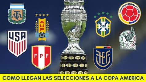 Selecciones Con Mas Chance De Ganar La Copa America Youtube