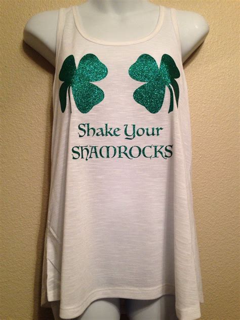 Shake Your Shamrocks Womens Tank Top St Patricks Day Tank Tops Women